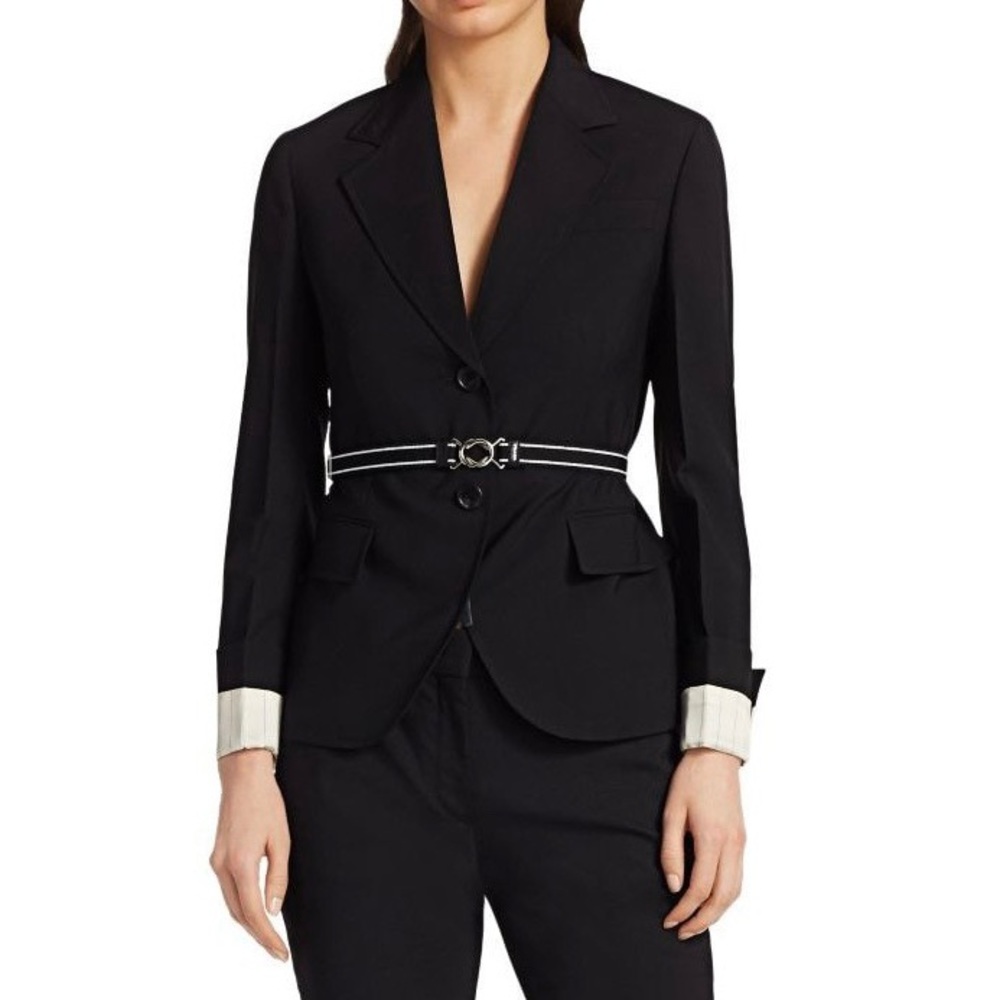 Prada belted wool jacket size 36/0